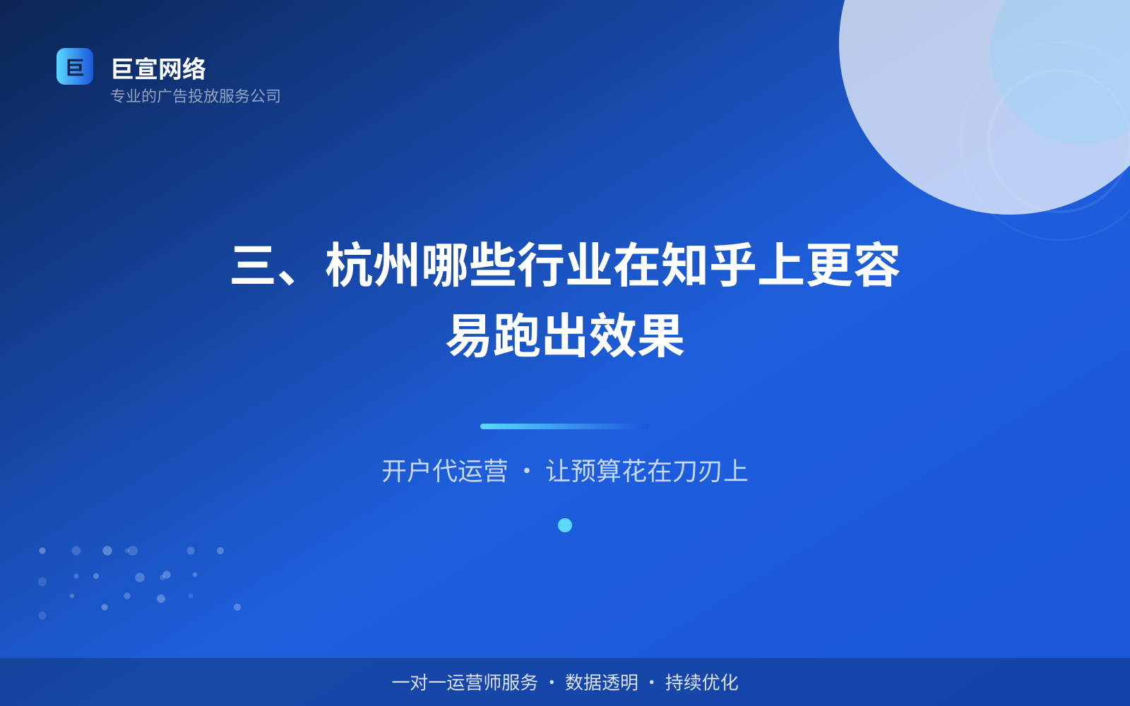 三、杭州哪些行业在知乎上更容易跑出效果（开户流程图解）
